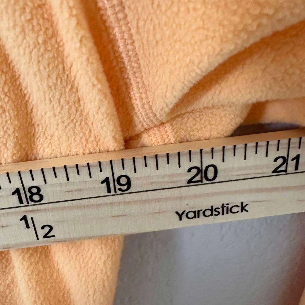 L.L. Bean Fleece Pullover Jacket Women's XL Butter Yellow Quarter Zip Gorpcore - Picture 6 of 7